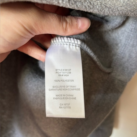 Roots Grey Full-Zip Fleece Jacket XS - Picture 5 of 7